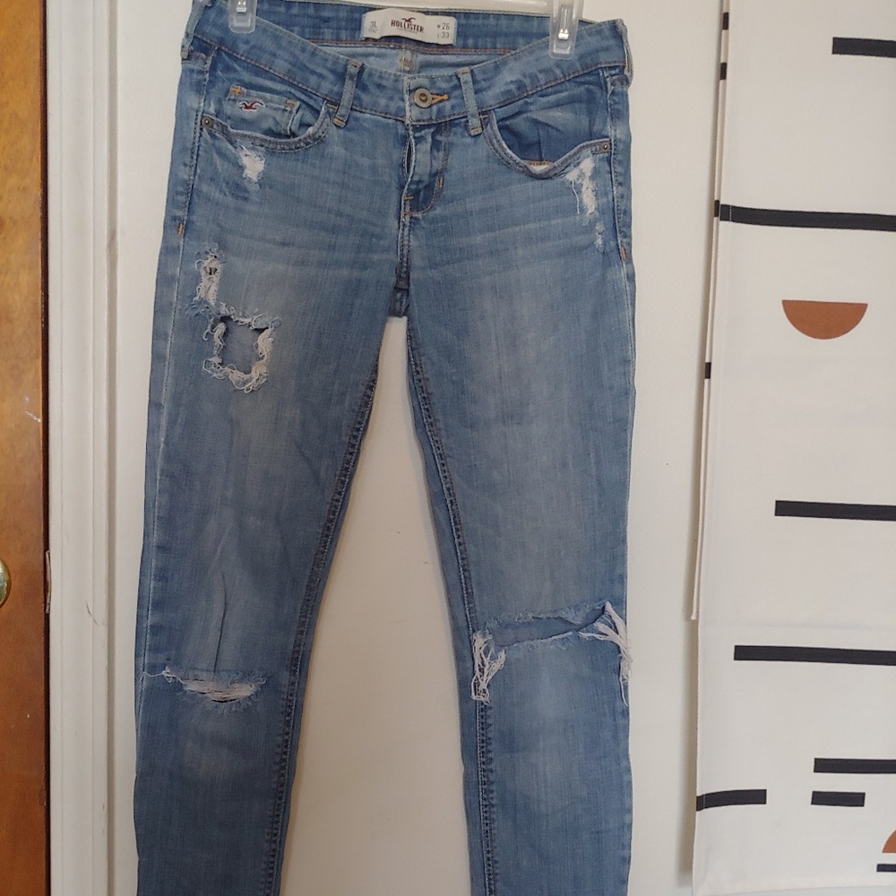 3 for $23 Destroyed Light Wash Skinny Jeans
